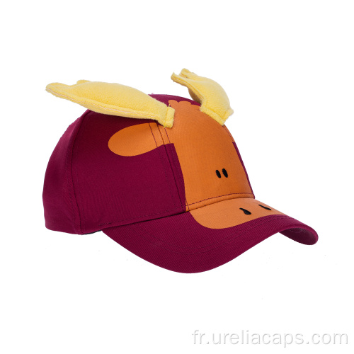 Casquette enfants dessin animé avec décoration